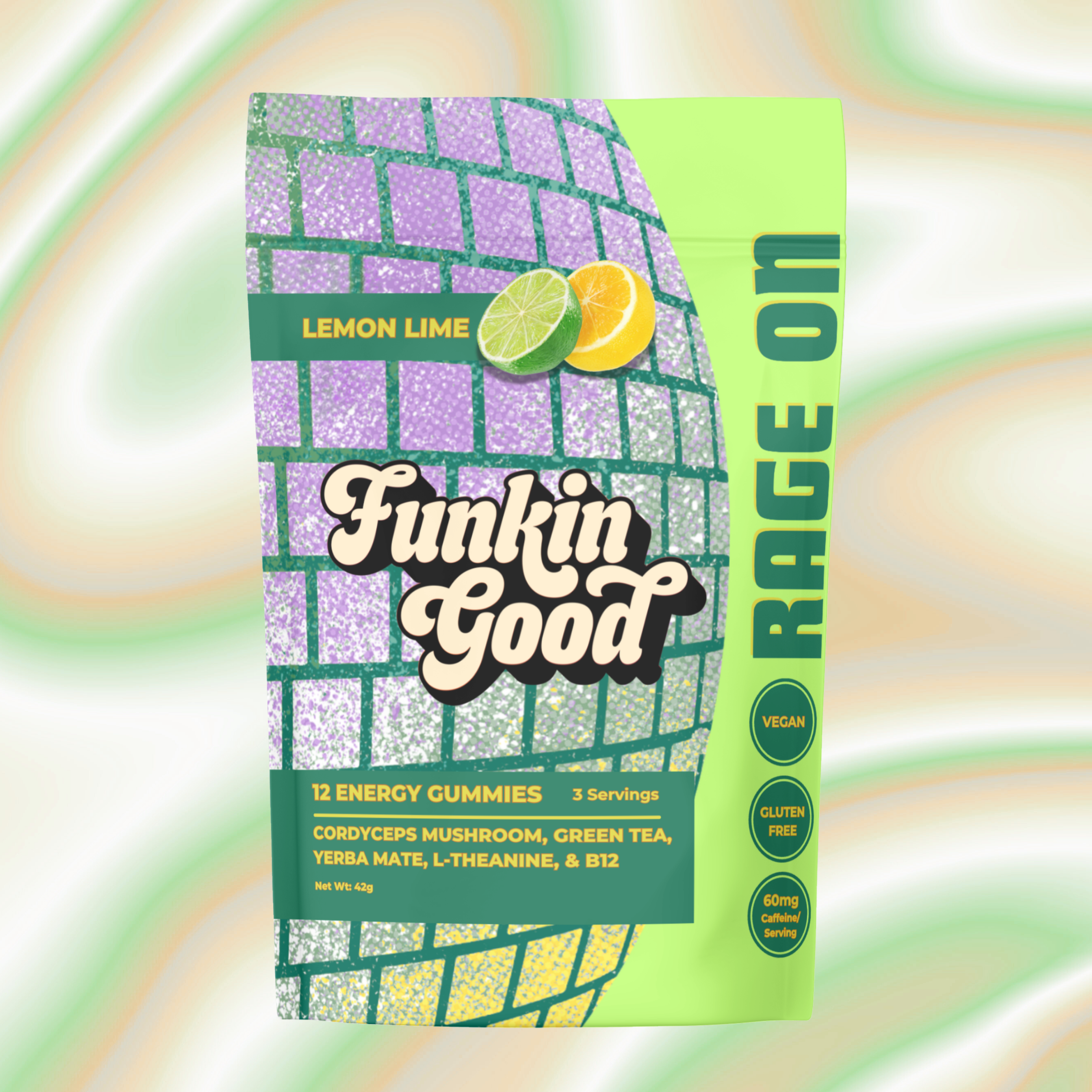 Rage On Energy Gummies 12 Ct - 6 Pack