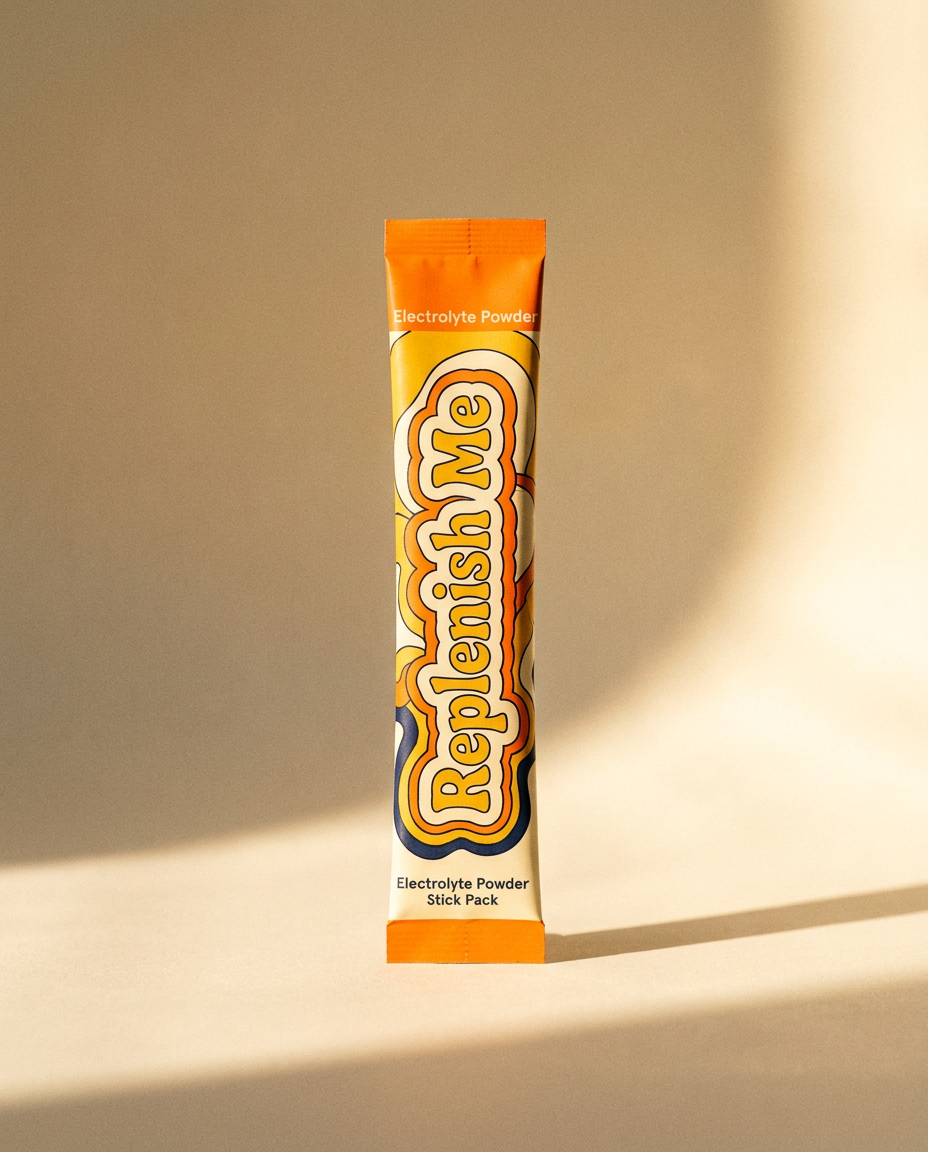 Replenish Me Orange Sunshine electrolyte sticks
