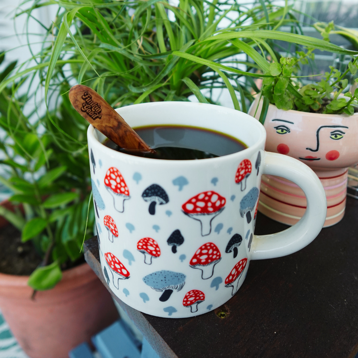 Funkin Good Focus Fuel Mushroom Coffee close-up — premium functional coffee blend