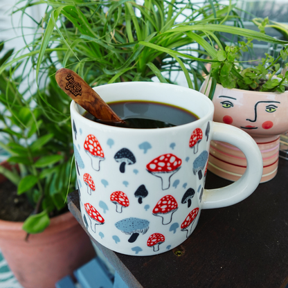 Funkin Good Focus Fuel Mushroom Coffee close-up — premium functional coffee blend