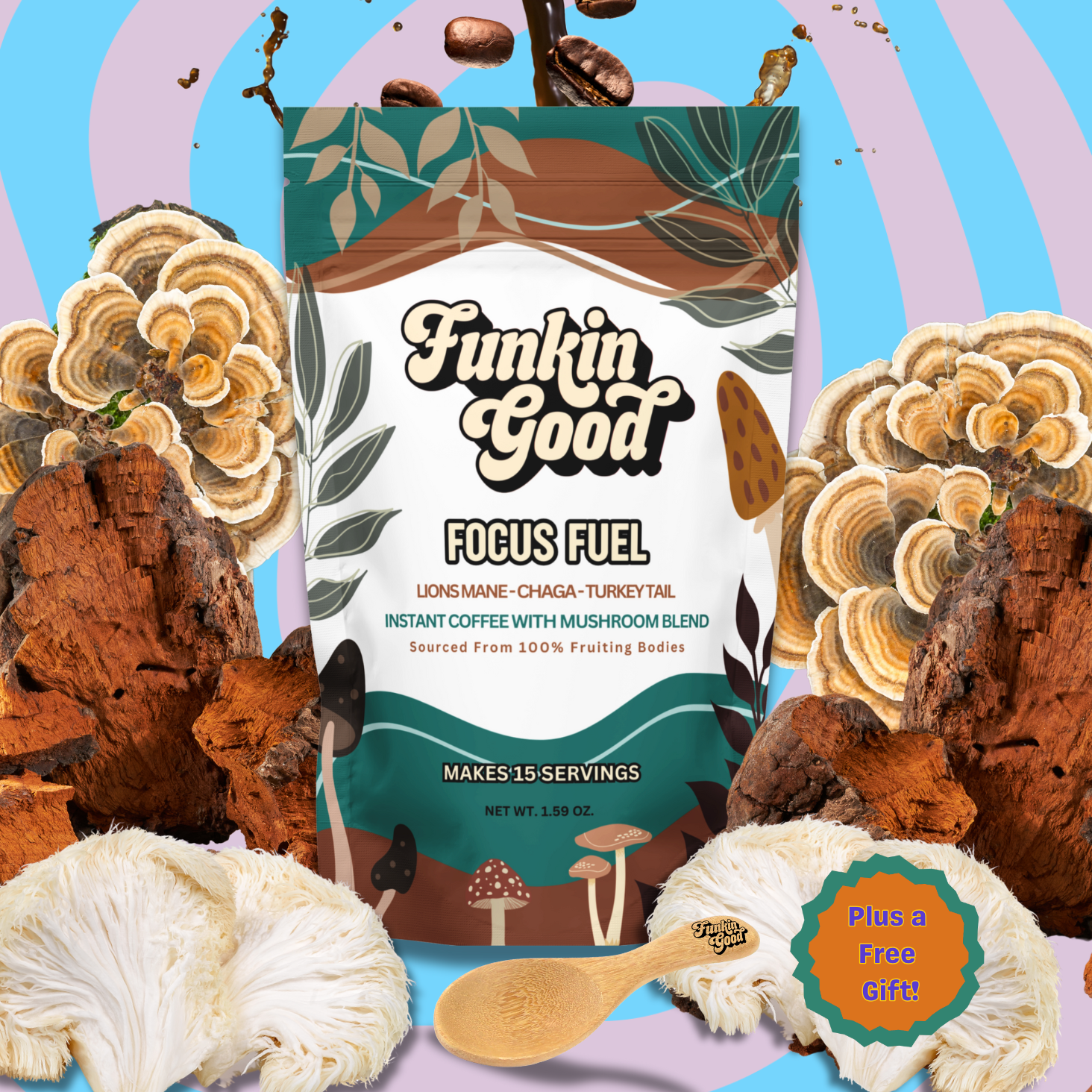Focus Fuel Mushroom Coffee + Free Gift!