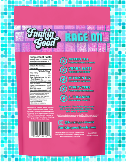 Rage On Energy Gummies - Berry Blast - 36 Count
