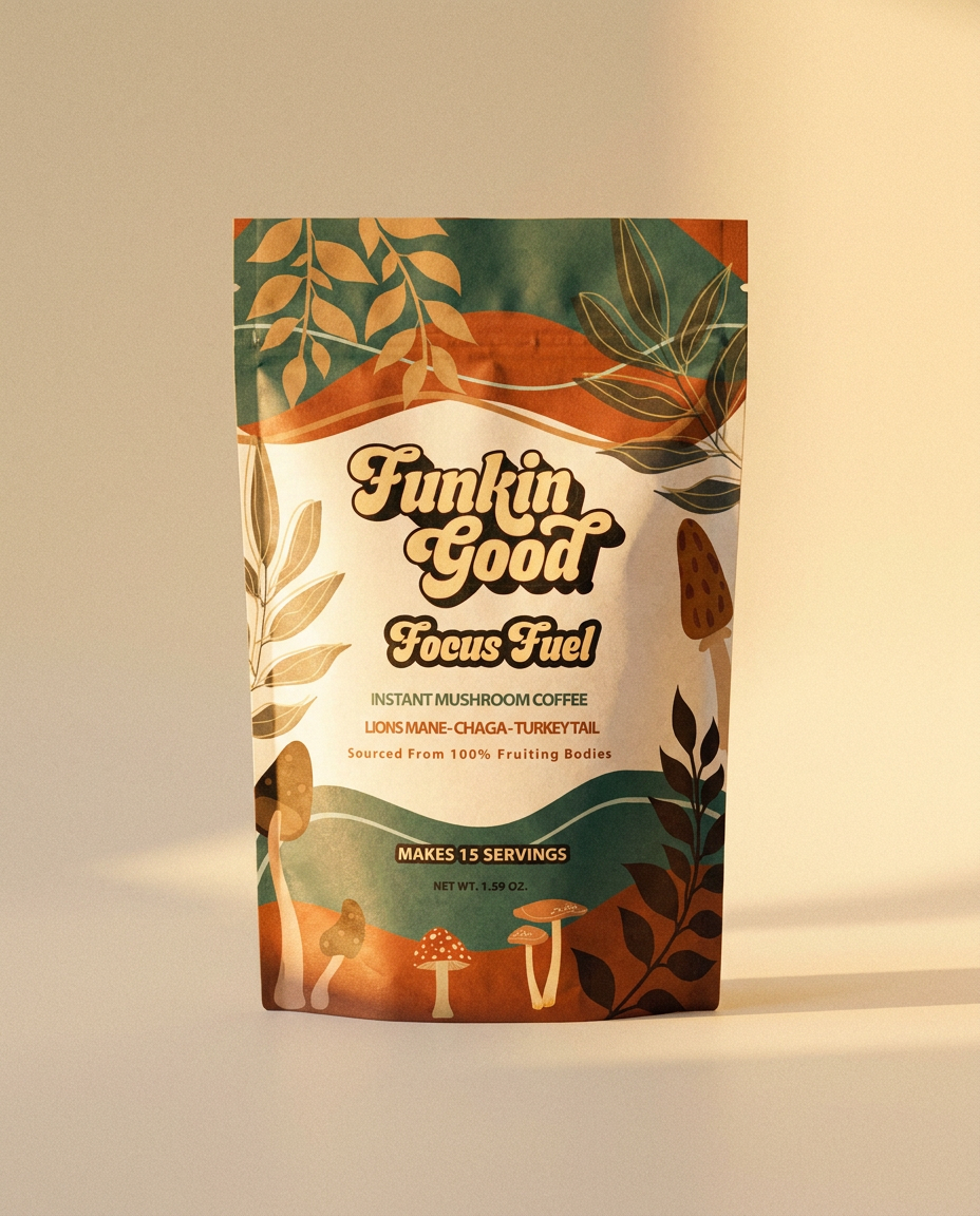 Focus Fuel Mushroom Coffee 12 oz bag