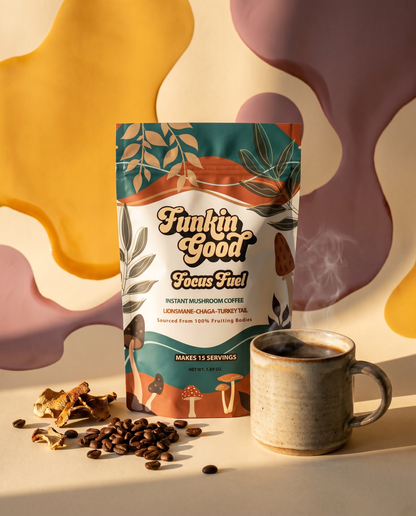 Focus Fuel Mushroom Coffee - Lion's Mane + Chaga for Focus and Energy